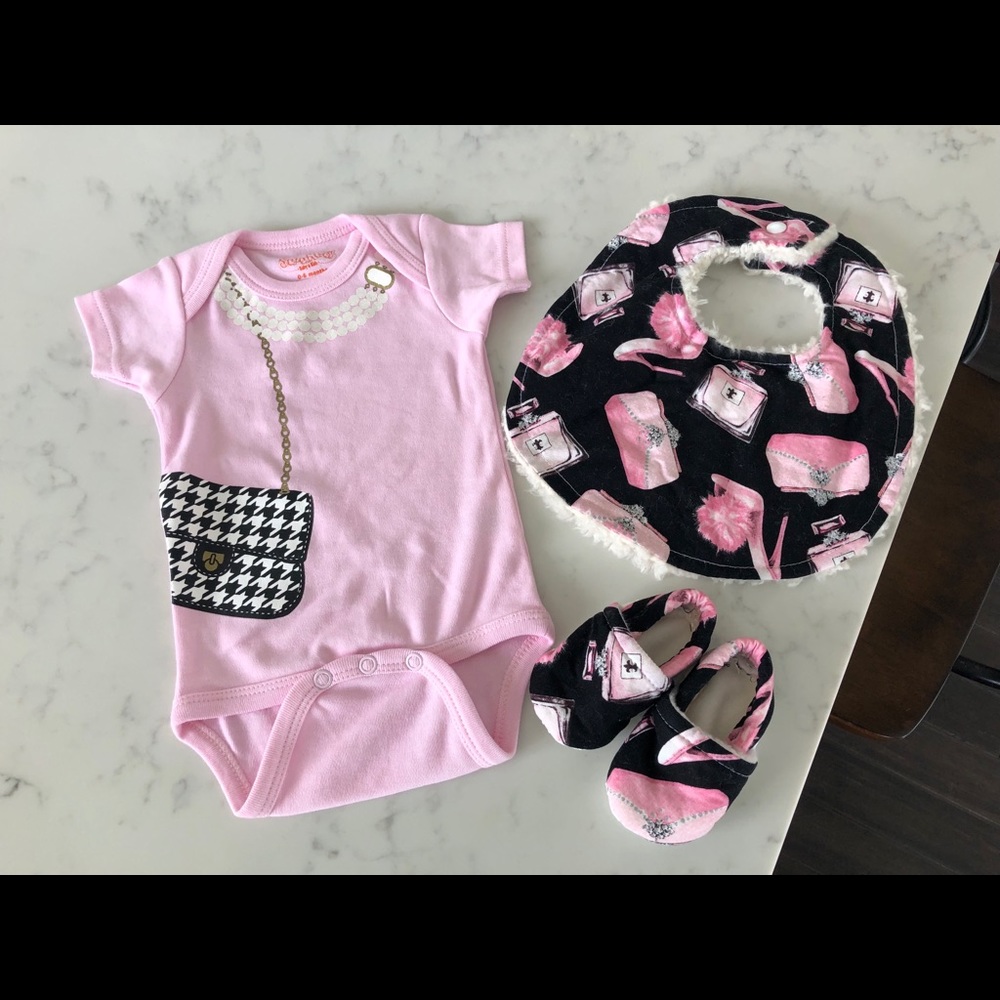 Boutique Baby Girl Set 🎀